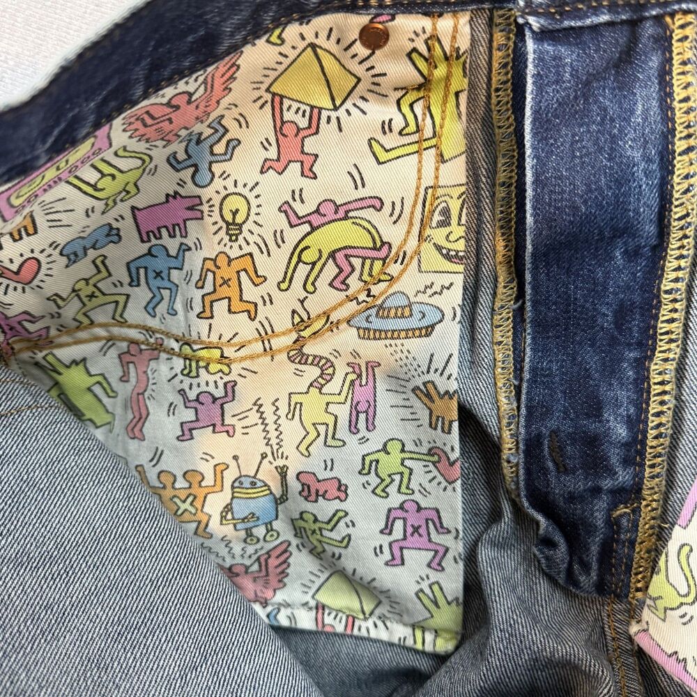 American Eagle Keith Haring Patchwork Distressed … - image 13